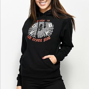 NEW OBEY Black Spider Web Pullover Hoodie